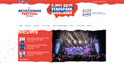 Desktop Screenshot of bevrijdingsfestivalgroningen.nl